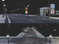 3dmax ngã tư đường điểm dừng đỗ xe ( Max + TexturesFinal)