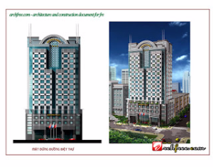 Bản thiết kế khách sạn 4 sao KHATOCO  17 tầng