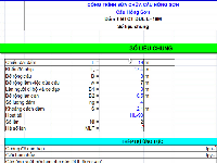 Bản tính dầm T18m dự ứng lực bằng Excel