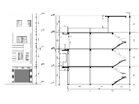 Bản vẽ Autocad thiết kế phương án nhà lô phố 3 tầng 1 tum 4x12.5m mặt tiền