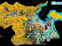 Bản vẽ Bình đồ tổng thể đường nối từ đường Nguyễn Tất Thành đến khu đô thị Thuỷ Tú - TP Đà Nẵng