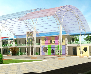 Bản vẽ cad Kiến trúc và kết cấu của nhà hiệu bộ, nhà 2 tầng 8 phòng học, nhà 2 tầng 10 phòng học của trường tiểu học Hà nội