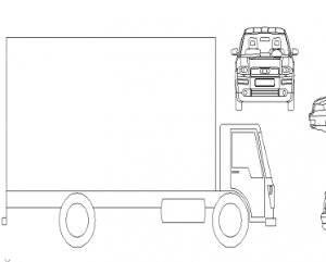 Bản vẽ cad xe và xe tải hình khối