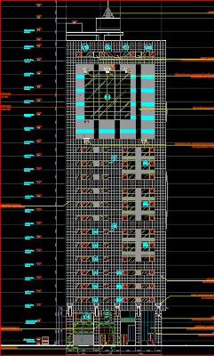 Bản vẽ chi tiết tòa cao ốc  Bitexco