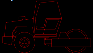 Bản vẽ cơ khí Xe lu thiết kế bằng Autocad