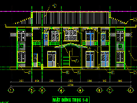 Bản vẽ kiến trúc + kết cấu + nền móng nhà khám bệnh (trạm y tế xã) 2 tầng 8.7x20.4m