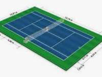 Bản vẽ thiết kế kiến trúc sân Tenis có mái che