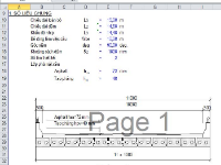 Bảng Excel và bản vẽ dầm bản rỗng L=15m theo 22 TCN 272 - 05
