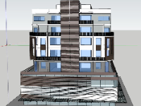 Biệt thự 5 tầng,model su biệt thự 5 tầng,file su biệt thự 5 tầng,biệt thự 5 tầng sketchup,Sketchup biệt thự 5 tầng