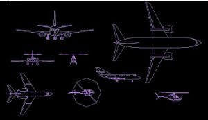 Máy bay,autocad máy bay,bản vẽ máy bay