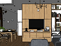 thiết kế nội thất đẹp,su nội thất chung cư,nội thất chung cư sketchup