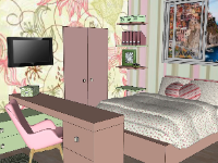 File 3d sketchup nội thất phòng ngủ cho bạn gái