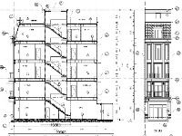File Atuocad bản vẽ kiến trúc liền kề thiết kế 5 tầng 5x16m mặt tiền