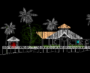 File autocad Bản vẽ kiến trúc bar trong resort