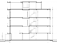 File Autocad bản vẽ nhà ống 5 tầng thiết kế kiến trúc hiện đại 4x17m mặt tiền