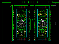 File autocad bản vẽ thiết kế cửa cổng 2 cánh CNC
