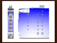 File autocad khách sạn mini thiết kế hiện đại 8 tầng 5x25m