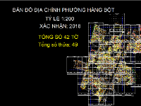 File Cad Bản đồ địa chính phường Hàng Bột, quận Đống Đa, tỷ lệ 1:200 - Hệ tọa độ VN2000