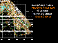 File Cad Bản đồ địa chính phường Nhật Tân, quận Tây Hồ, tỷ lệ 1:200 - Hệ tọa độ VN2000