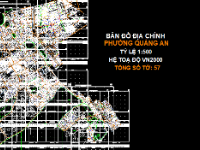 File Cad Bản đồ địa chính phường Quảng An, quận Tây Hồ, tỷ lệ 1:200 - Hệ tọa độ VN2000