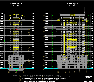 File cad Hồ sơ thiết kế kiến trúc chung cư cao cấp