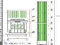 File cad nhà ở 1 tầng ( cấp 4 ) diện tích 5x22m2 Gồm kiến trúc và kết cấu