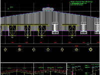 FIle CAD Nhà xưởng công nghiệp khung zamil 21x55.8m ; 56x154m ; Nhà kho 90x108m