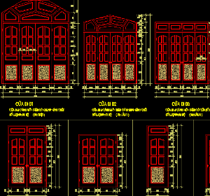 File cad thư viện chia sẻ thiết kế các mẫu cửa đẹp