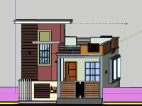 nhà phố 1 tầng,model su nhà phố 1 tầng,file su nhà phố 1 tầng