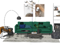File sketchup thiết kế mẫu sofa dành cho phòng khách