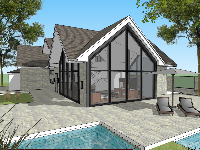 File Su Bungalow 10x30m,Bungalow 10x30m có hồ bơi,mẫu thiết kế bungalow,sketchup thiết kế bungalow