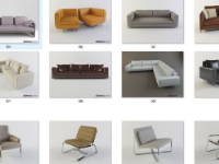 File thiết kế 3DMAX ghế Sofa dài ngồi và nằm sang trọng