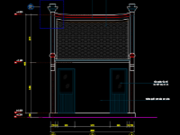 Full hồ sơ thiết kế + dự toán nhà vệ sinh đền chùa 20m2