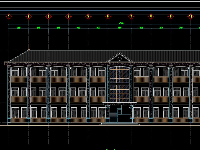  Full hồ sơ thiết kế file CAD Trường Tiểu học 3 tầng KT: 11.9x40m
