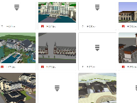 Full thư viện Sketchup Tổng hợp 35 mẫu Khách sạn và Resort