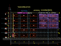 Hồ sơ kiến trúc kết cấu dự toán trường học quốc tế 5 tầng 1 hầm kt 16.4x32.6m