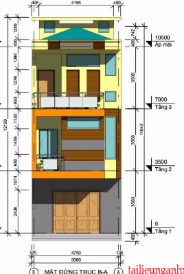 Hồ sơ thiết kế,Thiết kế nhà phố,bản vẽ nhà phố