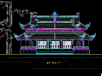 thiết kế chùa,bản vẽ nhà chính điện,bản vẽ chùa