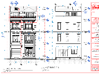 Hồ sơ thiết kế file revit Revit nhà phố 4 tầng 7.5x20.5m full kiến trúc