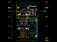 Hồ sơ thiết kế kỹ kiến trúc + kết cấu nhà phố 3 tầng Tân cổ điển 7.19x14.8m