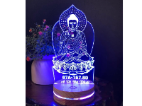 Mẫu cắt 2d đèn led tượng Phật Adida