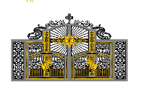 Mẫu cổng công giáo thiết kế đẹp 2 cánh