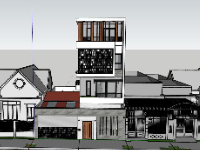 su nhà phố,model su nhà phố,file sketchup nhà phố