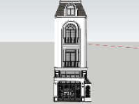 Mẫu thiết kế nhà hiện đại 3 tầng 7.9x13.9m