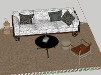 Miễn phí mẫu sofa phòng khách tuyệt đẹp file sketchup