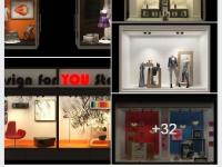 Model 3dmax thiết kế Shop thời trang