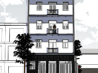 nhà 4 tầng,file su nhà phố 4 tầng,mẫu su nhà phố 4 tầng,kiến trúc nhà phố 4 tầng