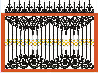 thiết kế hàng rào,hàng rào đẹp,cnc hàng rào,file cad hàng rào cnc,hàng rào trang trí
