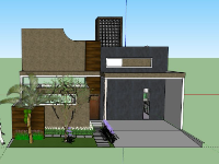 Nhà phố 2 tầng,model su nhà phố 2 tầng,file nhà phố 2 tầng,nhà phố 2 tầng file su,nhà phố 2 tầng
