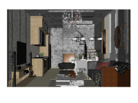 nội thất phòng khách hiện đại,model su phòng khách,phòng khách file sketchup